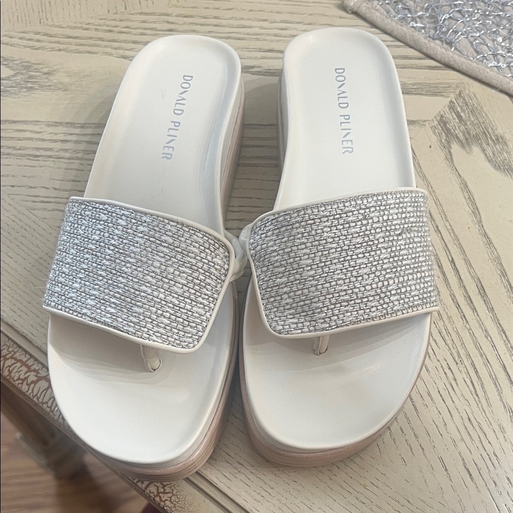 Donald J. Pliner Women's Metallic Slide Sandals